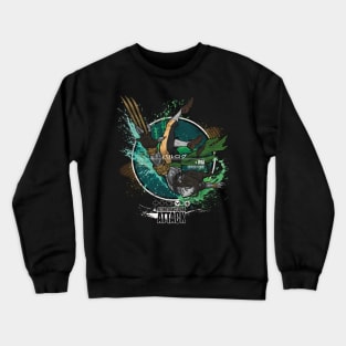 VEGA: FLYING BARCELONA ATTACK - GREEN/BLACK Crewneck Sweatshirt